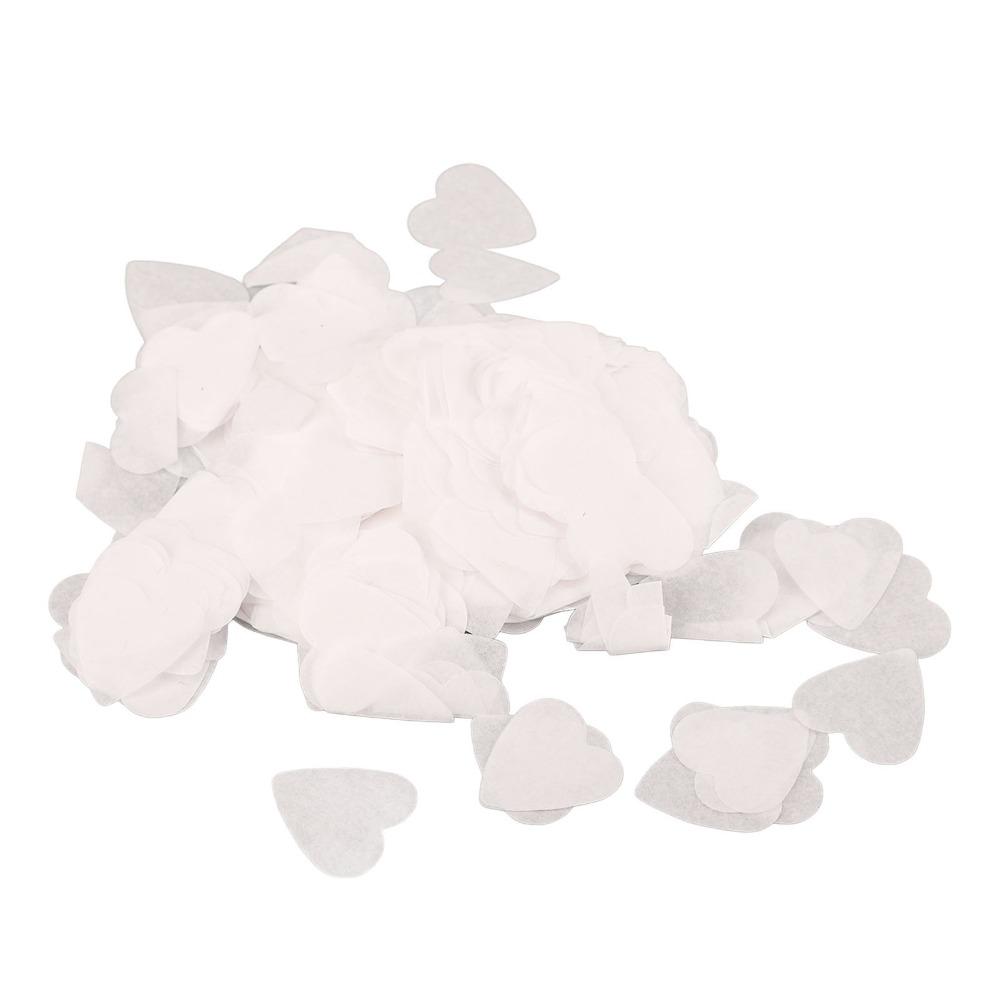 10000PCS White Heart Shaped Confetti 2.5cm Party Table Scatter  Bridal Shower
