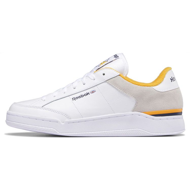 Reebok Ad Court Low Top Sneakers Unisex Sneakers White Gray Yellow GX0028