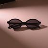 Trendy Small Frame Sun Glasses Women Men Oval Sunglasses Female Cool Black Colors Mirror Designer Brand Fashion