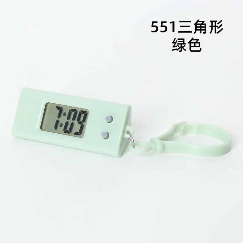 Electronic Keychain Clock Compact Mini Pocket Watch Portable Electronic Clock Digital Oval Hanging Watch For Students Daily