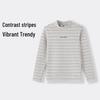 Annil Kids' Long-Sleeve Stretchy Striped T-Shirt