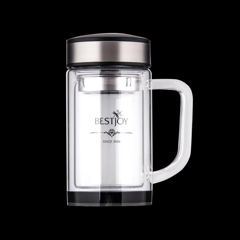 Fuguang High Borosilicate Double Wall Glass Cup 350ml