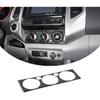 Soft Carbon Fiber Car Center Control Air Conditioning Adjustable Trim Sequins Stickers Trim Fit For Toyota Tacoma 2006 2007 2008 2009 2010 2011 2012