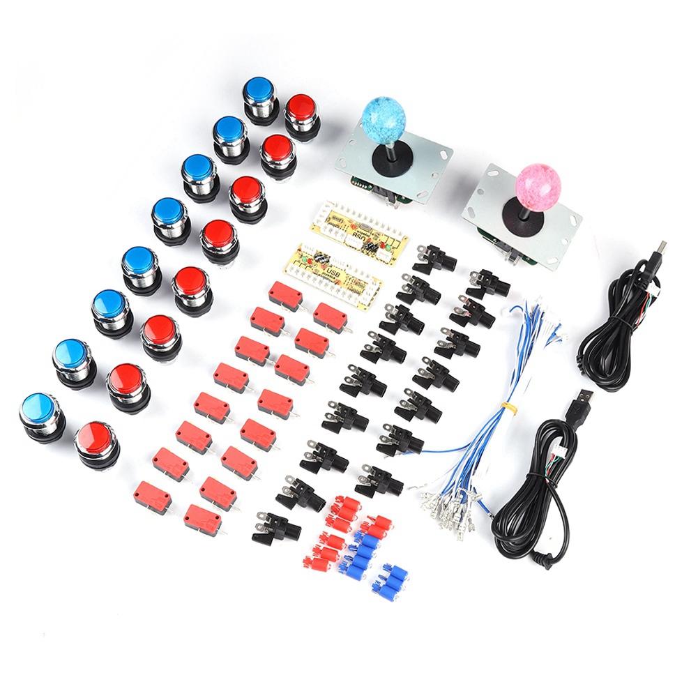 Accessories For Arcade Zero Delay USB Encoder DIY Kit Set Game USB Cable LED Button