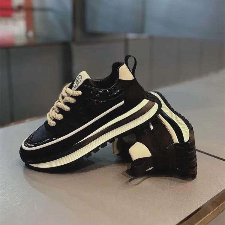 Trendy Herbst/Winter Chunky Sneaker für Herren: Sport- und Freizeitschuhe mit erhöhter Sohle im Forrest-Gump-Stil