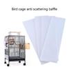 Interaktiver Vogelkäfig Seiten-Urinbarriere Streuauffang-Einlagen Interaktive Spritzschutzbarriere für Papageien-Vogelkäfig