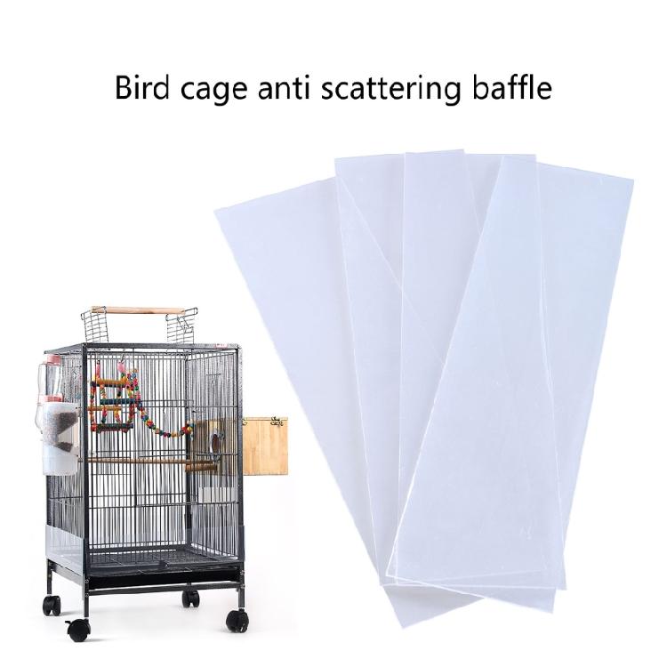 Interaktiver Vogelkäfig Seiten-Urinbarriere Streuauffang-Einlagen Interaktive Spritzschutzbarriere für Papageien-Vogelkäfig