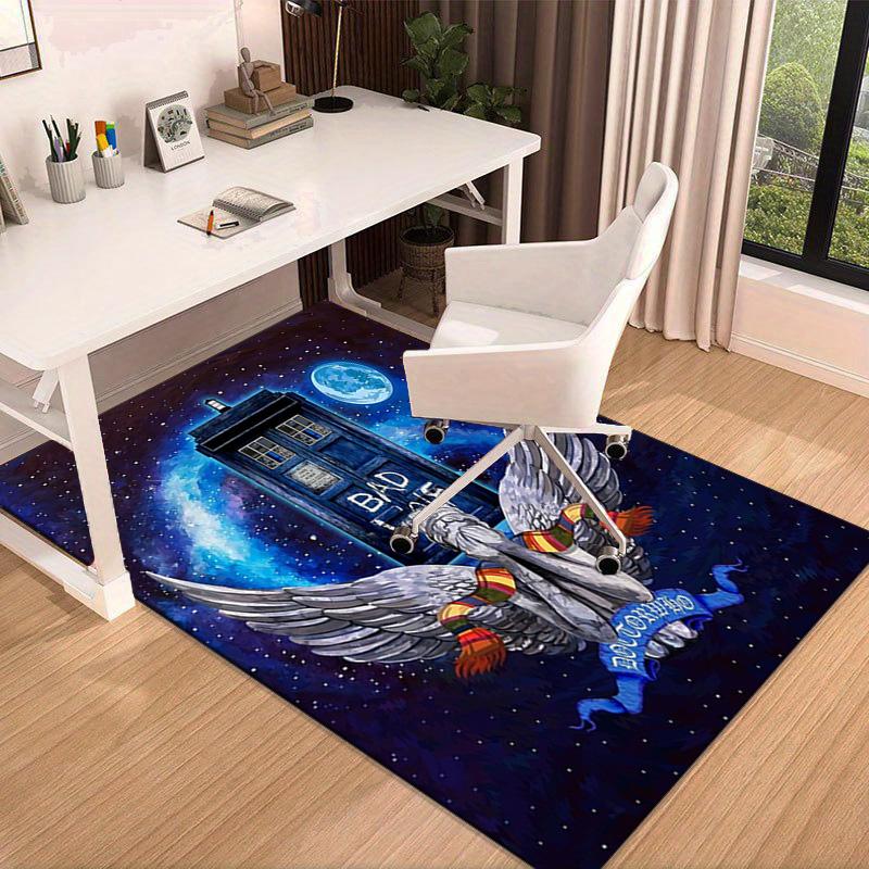 Tardis In Starry Night Carpet, Chair Rug,Rug for Office Bedroom Living Rooms, Doormat Decor Fan Gift Christmas Gift