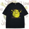 Summer T Shirt Shrek Is Love Print Tshirt Women Casual Sport Loose Cute Funny Round Neck Top Short Sleeve Top Clothing T Shirt