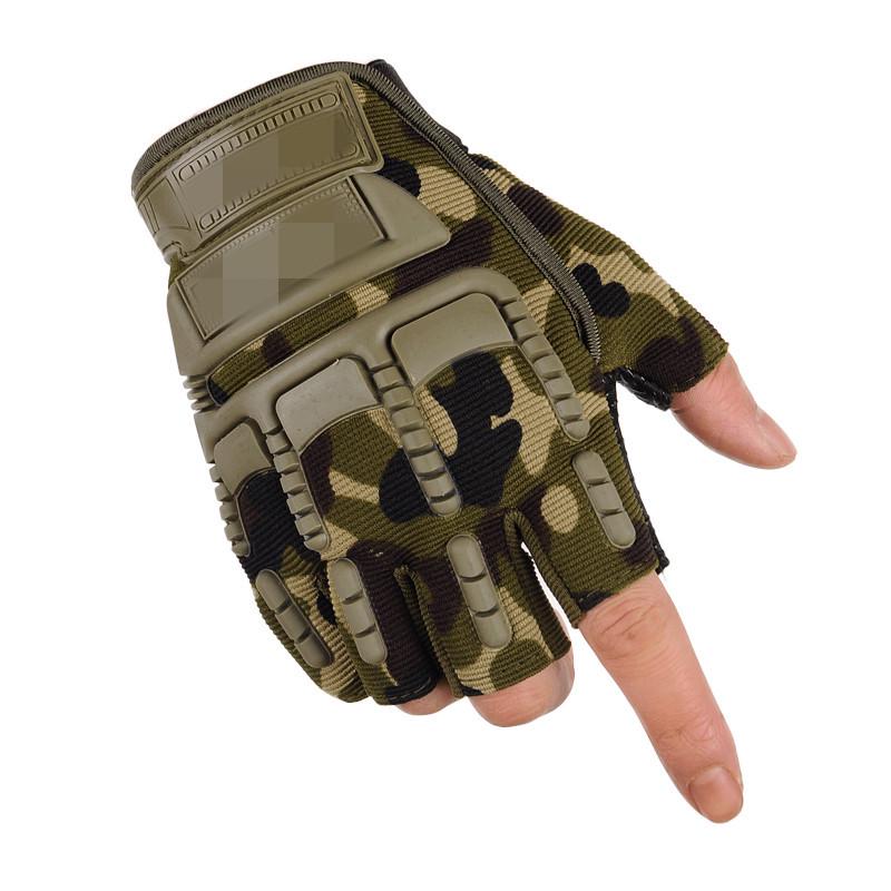 Military fans tactical half-finger gloves men's outdoor non-slip and wear-resistant special forces training sports