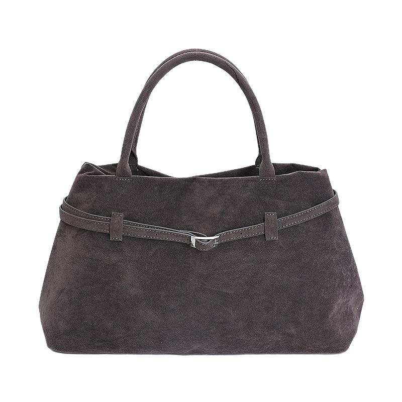 Suede Bag Women's Large Capacity 2025 New Autumn and Winter Matte Retro Shoulder Underarm Bag Commuter Tote Bag