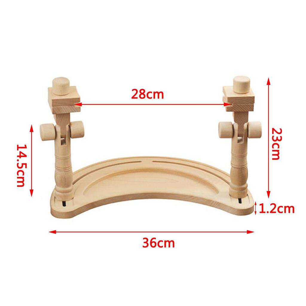 Chinese Style Rotating Wood Cross Stitch Work Table Rack Hands-free Embroidery Stitchwork Swivel Sewing Frame Support