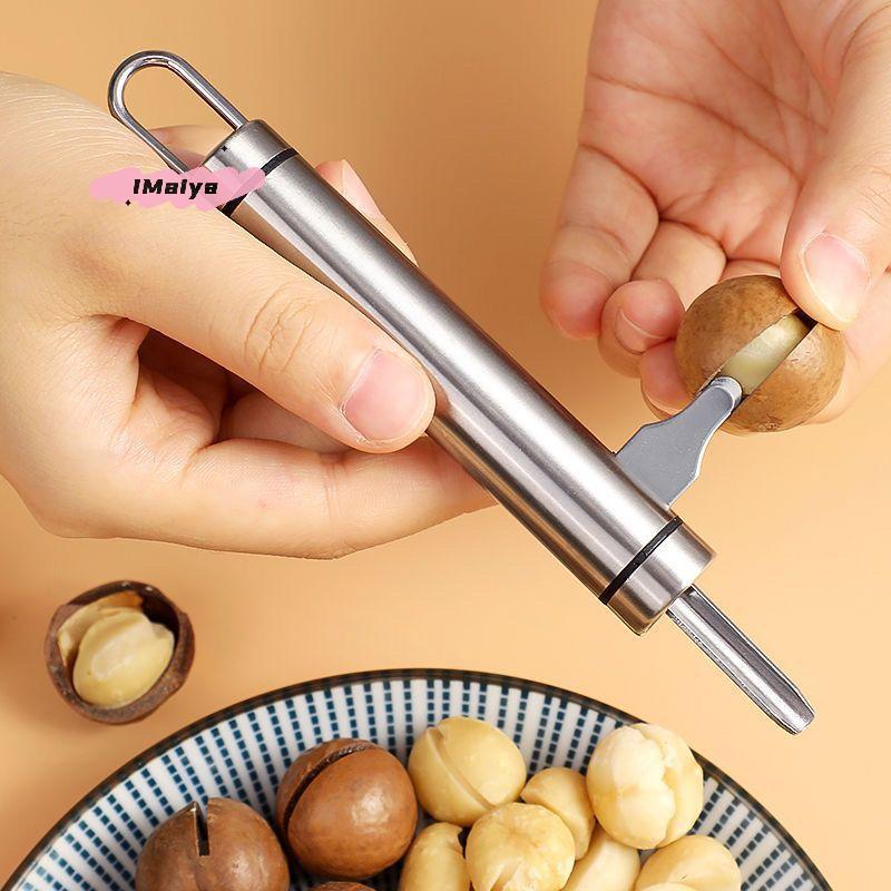 M-2 In 1 Manual Stainless Steel Nut Cracker Mechanical Sheller Walnut Nutcracker Fast Opener Kitchen Tools Fruits And Vegetables