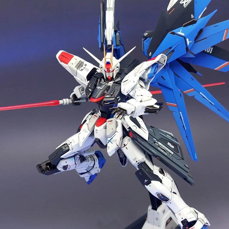 HG Rising Freedom 1/144 Seed FREEDOM With Water Sticker Bracket Double Mask Assembly Figure Action Figures Flying Freedom XFS