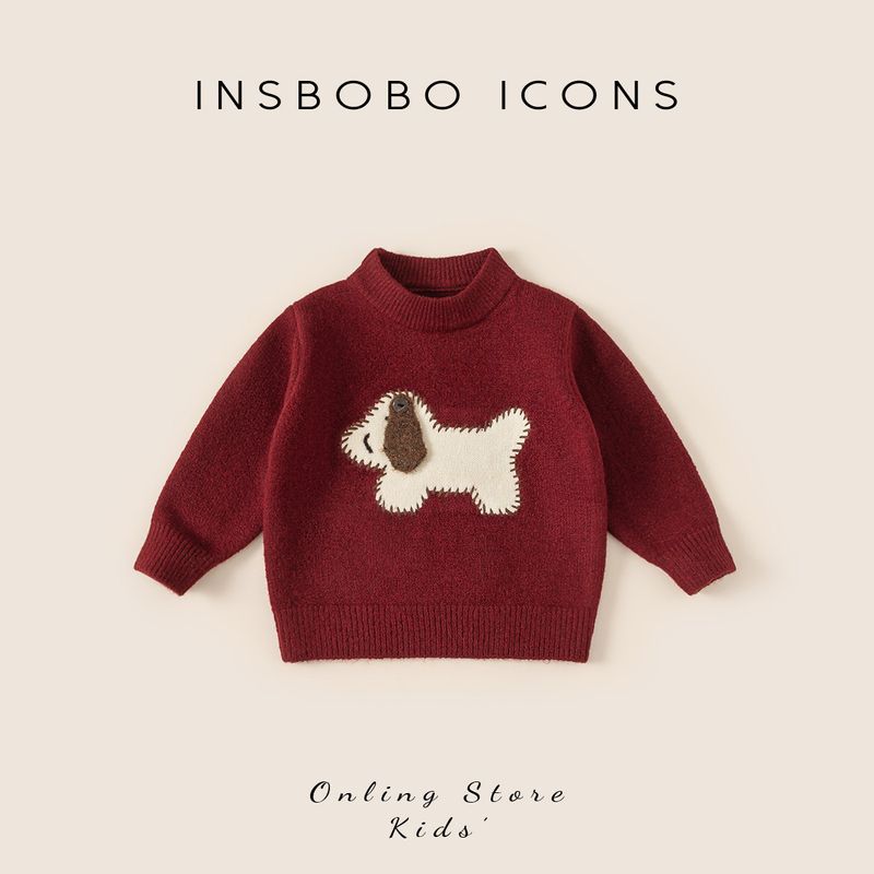 Boys  Sweaters, Baby Red Tops, Spring New Children s Clothing, Girls  New Year Spring Outfits, Infant New Year Children s Clothing Red 80