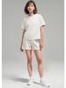 Women's Ribbed Nylon Yoga T-Shirt - Loose, Comfortable, and Casual for Fitness and Outdoor Activities
