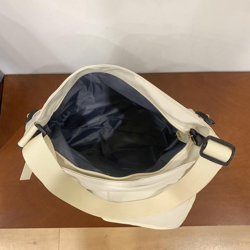 Dámská jednobarevná crossbody taška Pánská taška Messenger s velkou kapacitou Studentská taška přes rameno