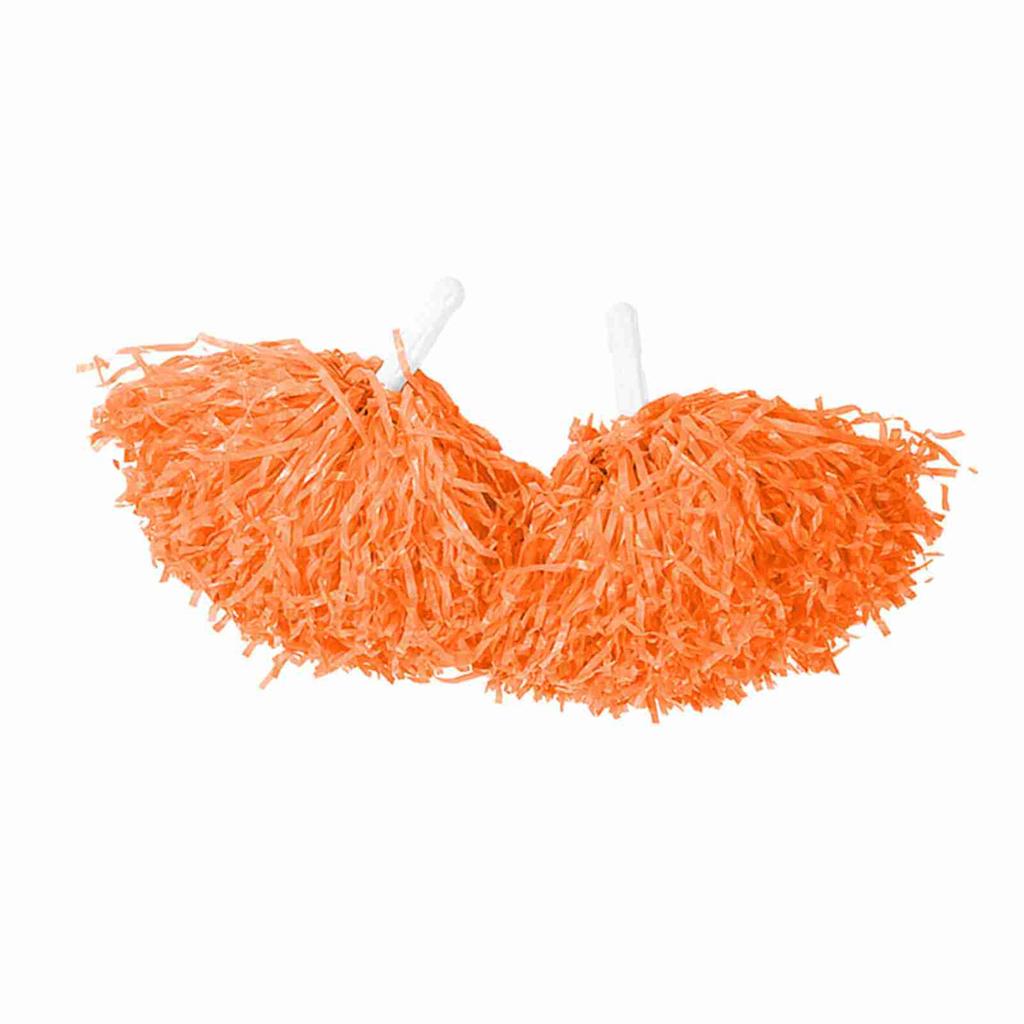 Cheerleader Pom Poms Squad Cheer Sport Party Dance Accessori utili (arancia)