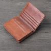 2024 Genuine Leather Card Hoider  Retro Handmade Men's and Women's Small Wallet First Layer Cowhide Business Card Holder Portable ID Bag