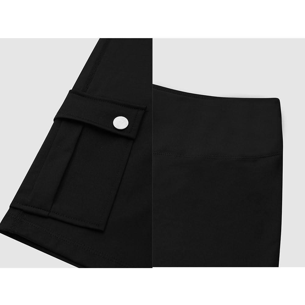 Damen Stretch Yoga Leggings Fitness Laufen Gym Sport Halblange Aktive Hose Schlaghose