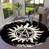Supernatural Round Area Rug,Carpet Rug for Living Room Bedroom Sofa Playroom Decor,Non-slip Floor Mat