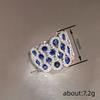 Celebrity high-end, new ring woman, water drop line round ring, expensive and fashionable design sense