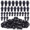 Auto License Plate Fastener Expansion Screw Nut Black Carbon Steel Frame Mounting Hardware Heavy Duty Anti Rattle Weatherproof