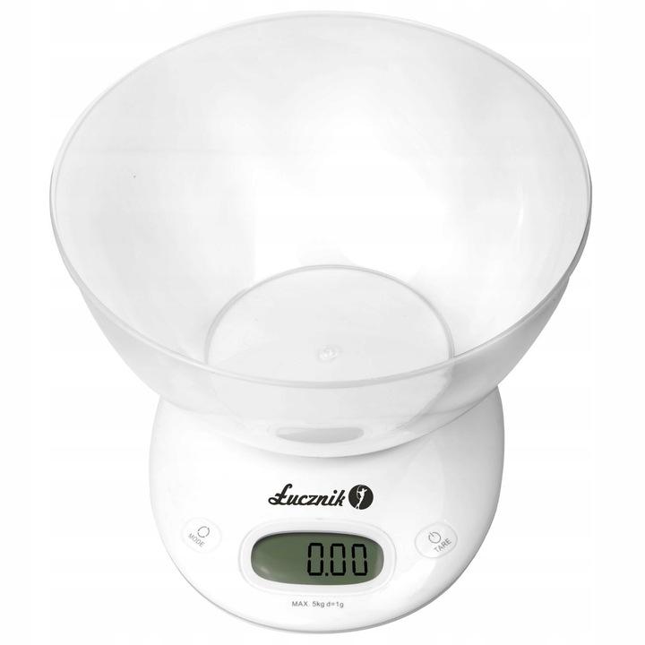 Elektroniczna Waga Kuchenna Z Misą Precyzyjna 5Kg/1G Lcd Łucznik Pt-2019