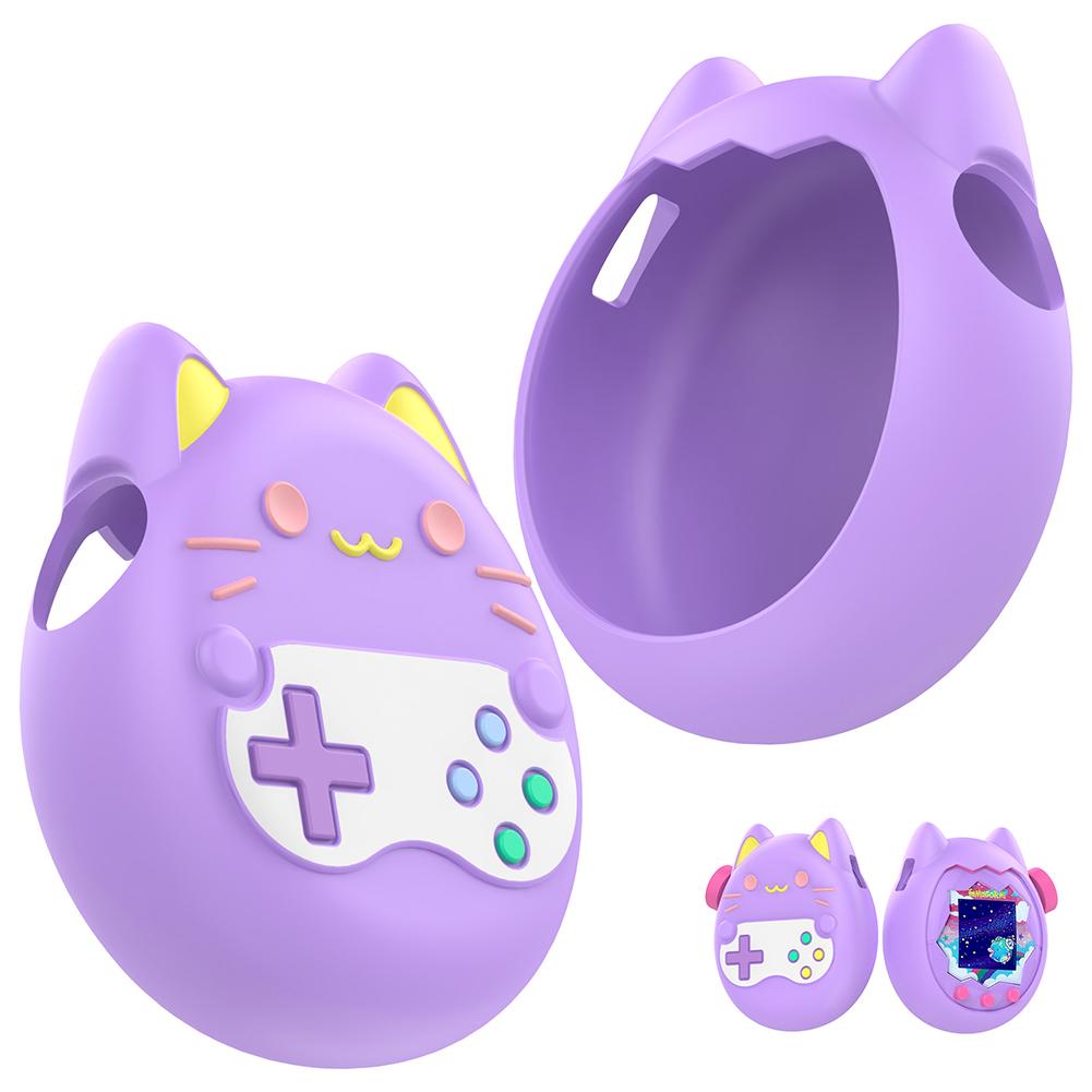 Non-Slip Carrying Case for Tamagotchi Paradise Liquid Silicone Cute Protective Cover Games Console Soft Cover Fall Resistant