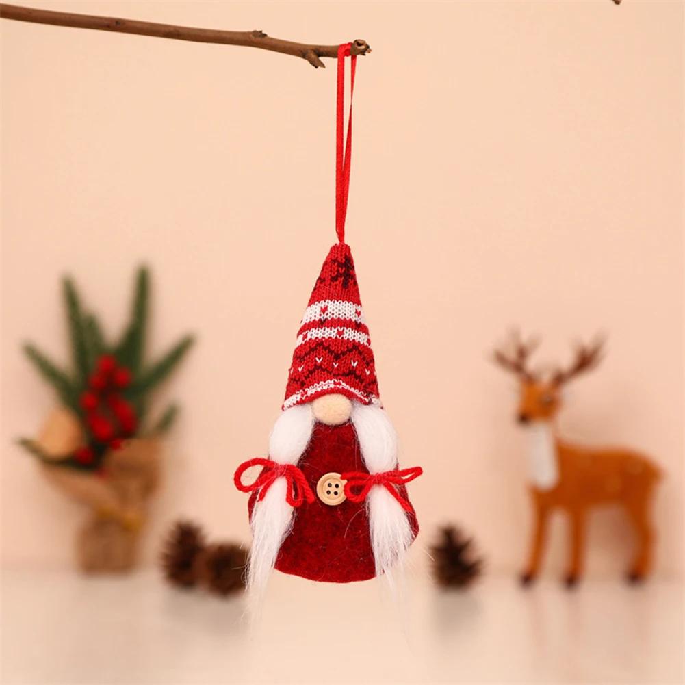 Fashion Brand New Faceless Gnome Doll Santa Xmas Tree Hanging Home Unique Ornament 16 X 7 X 5cm Adorable Christmas
