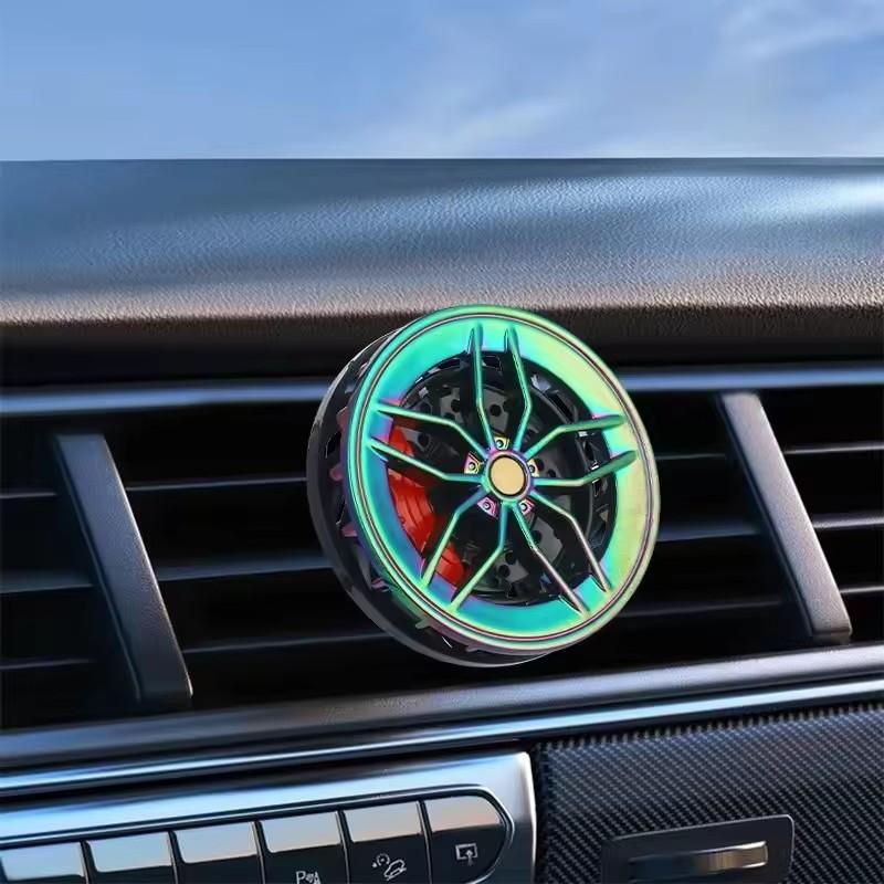 Wheel-shaped Car Air Freshener Auto Air Vent Fragrance Clip Rotatable Tire Fragrance Clips Decor Car Accessories Ornament