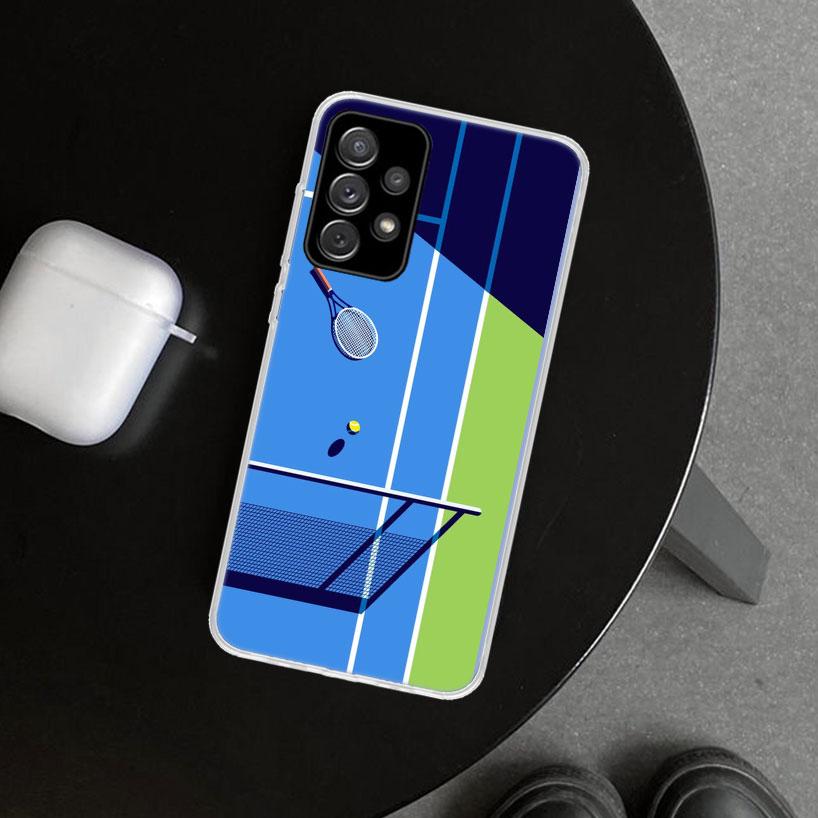 Tennis Sport Phone Case Cover for Samsung Galaxy A12 A22 A32 A52 A72 A02S A51 A50S A31 A20S A10S Note 20 Ultra 10 Plus Galaxy A1