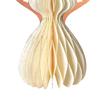 Angel Honeycomb Ornament Paper Angel Hanging Ornament with Sparkling Edge 3D Honeycomb