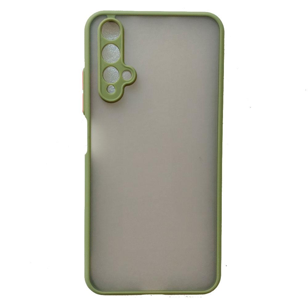 Pro Huawei nova 5T Pouzdro Nova5T Matné průsvitné pouzdro Silikonový rám Pevný průhledný kryt YAL-L21 YAL-L61 YAL-L71 Pouzdro odolné proti nárazu