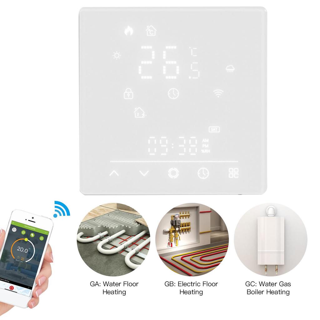 Smart Thermostat 5A Home Water Underfloor Heating Temperature Controller 95-240V AC