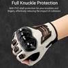 1 Pair Half Finger Motorcycle Gloves Anti-fall Anti-slip Cycling Gloves Wear-resistant Breathable Driving Gloves