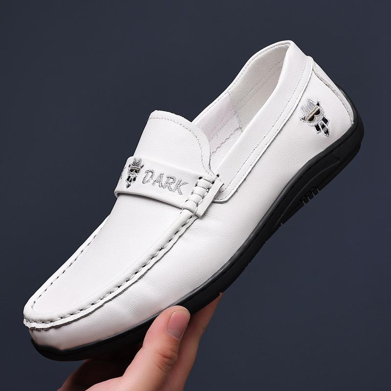 New Men's Doudou Shoes Leather Men's Casual Leather Shoes Fashion Dad Gloping Men's Shoes