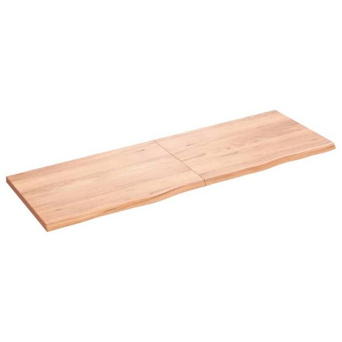 VidaXL Light Brown Table Top 180x60x4 Cm Treated Oak Wood 3156393