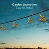 Solar Powered Bug Fairy Light Outdoor Metal Insect Lamp Hanging Flying Insect Lamp Waterproof For Backyard Balcony Garden Decor
