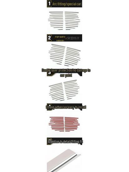 21 Tucson Lower Center Grille Trim & Front Bumper Anti-Collision Scratch Strip