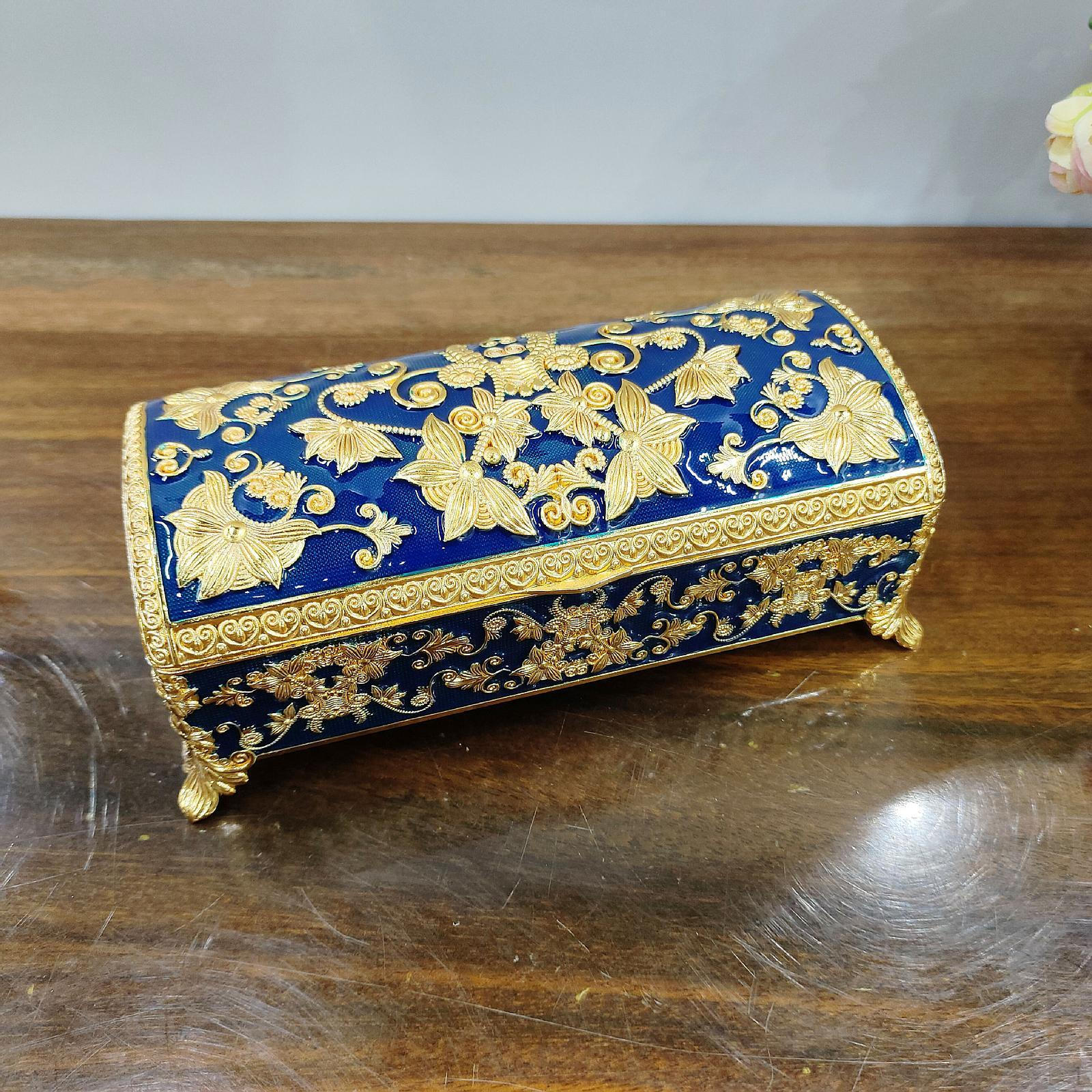 

Шкатулка для коштовностей Футляр для пам’яті Брелок для Сережки-гвоздики Підвіски-підвіски Deep Blue