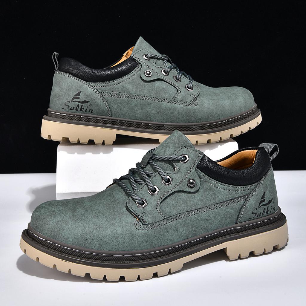 Men's Shoes Middle Help Tooling Boots Autumn High Top Martin Boots Tooling Shoes Boots Men's Tooling Short Boots