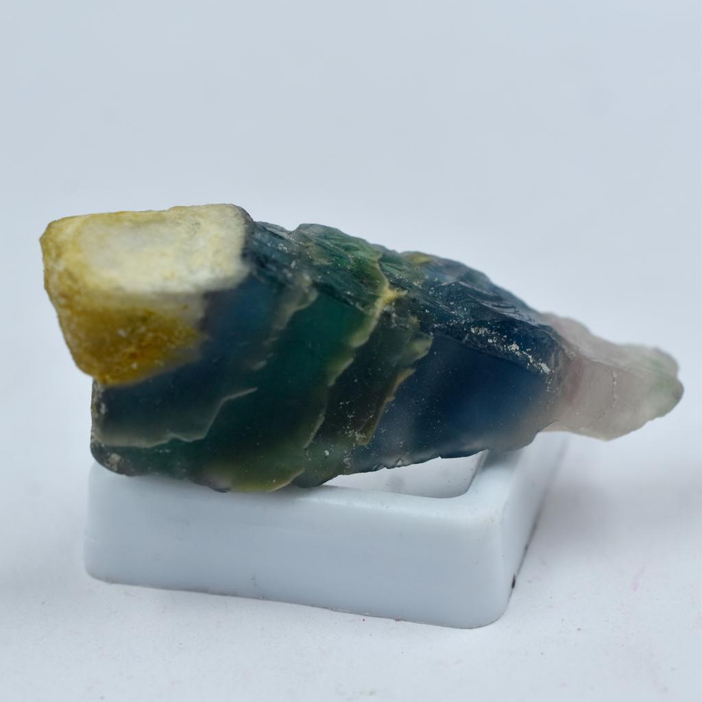 Raw Rough 49.25 Ct Multi Color Natural Fluorite Uncut Loose Gemstone