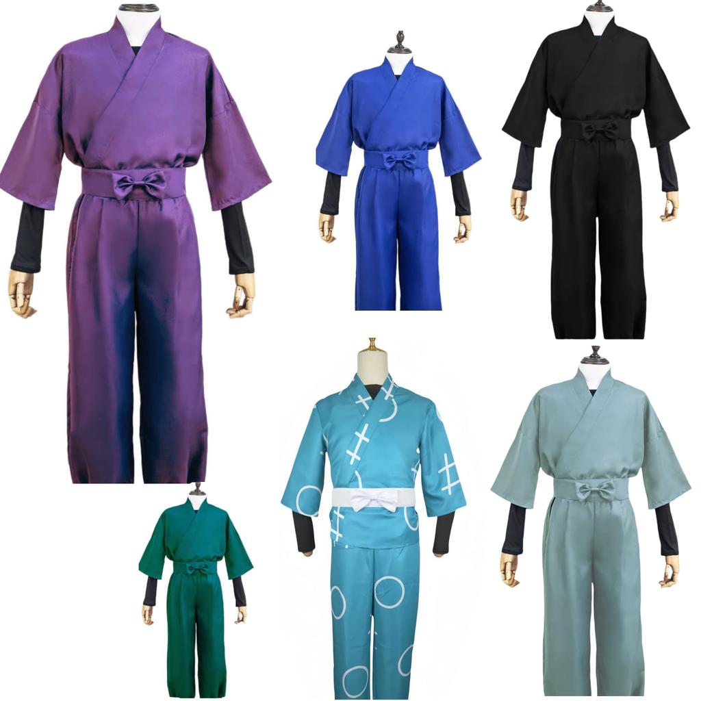 COSSA Cosplay Ninjutsu Academy Ninja Costume Set for and 6th Halloween Hooded Shinobi/Tama 1st, 2nd, 3rd, 4th, 5th, Graders, Photoshoot, (Light Blue,