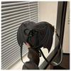 Women's Crossbody Bag Bat-Shaped Fashionable Lightweight PU Shoulder Bag for Daily Outing Commuting Shopping Dating