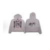Unisex Distressed Washed Cotton Hoodie With Graphic Print Loose Fit Streetwear Sweatshirt Men Women