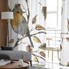 Birdie Leaves Plant Animal Modern Tulle Curtains For Living Room Bedroom Home Kitchen Window Sheer Curtains