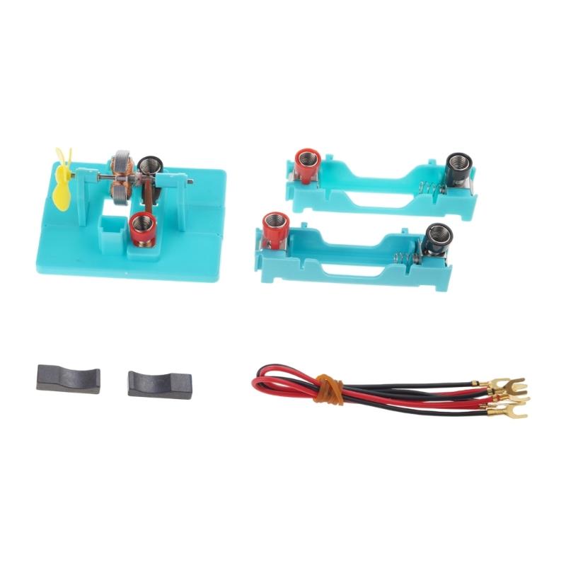 Educational Easy to Assemble Modular Electric Motor Model Set for Physics Demonstrations in Classroom and Home Settings