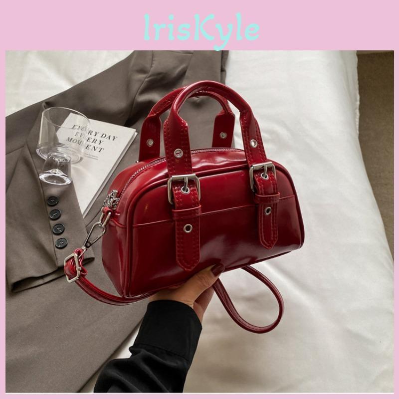 Bag Womens Messenger Bag Portable Premium Feeling Oil Wax Surface Shoulder Bag Simple And Retro