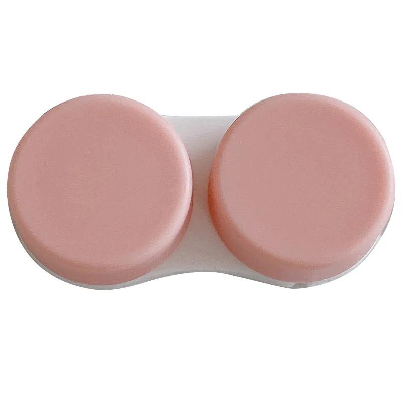 Colored Contact Lens L+R Cases Storage Holder Case Candy Color Soaking Container Travel Accessaries Lenses Contact Lenses Box